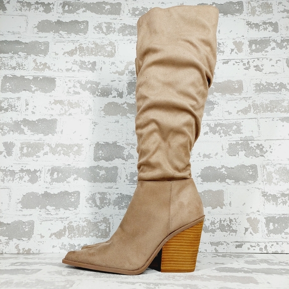 NEW Charles By Charles David In Caramelized Leather Block Heeled Boots A170 - Picture 1 of 11